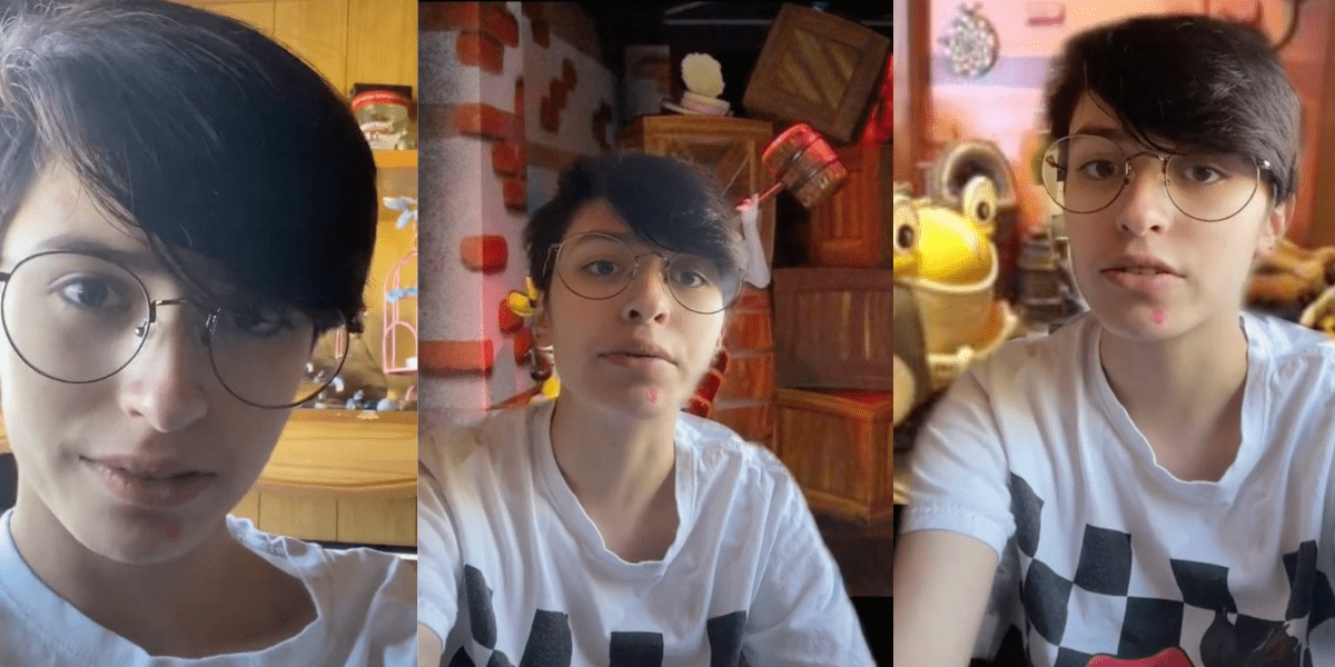 Evan, a person with short dark hair and round glasses, is pictured in front of screenshots from Roger Rabbit's Car Toon Spin.