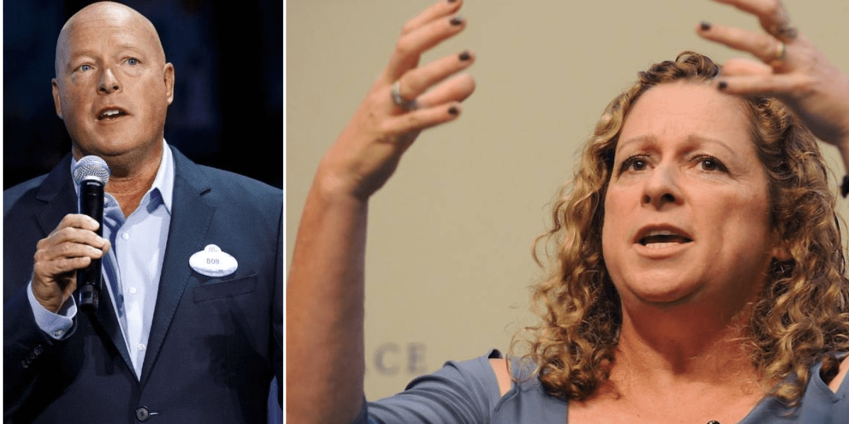 Bob Chapek and Abigail Disney