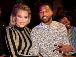 khloe kardashian (left) and tristan thompson (right)