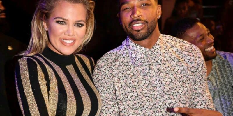 khloe kardashian (left) and tristan thompson (right)