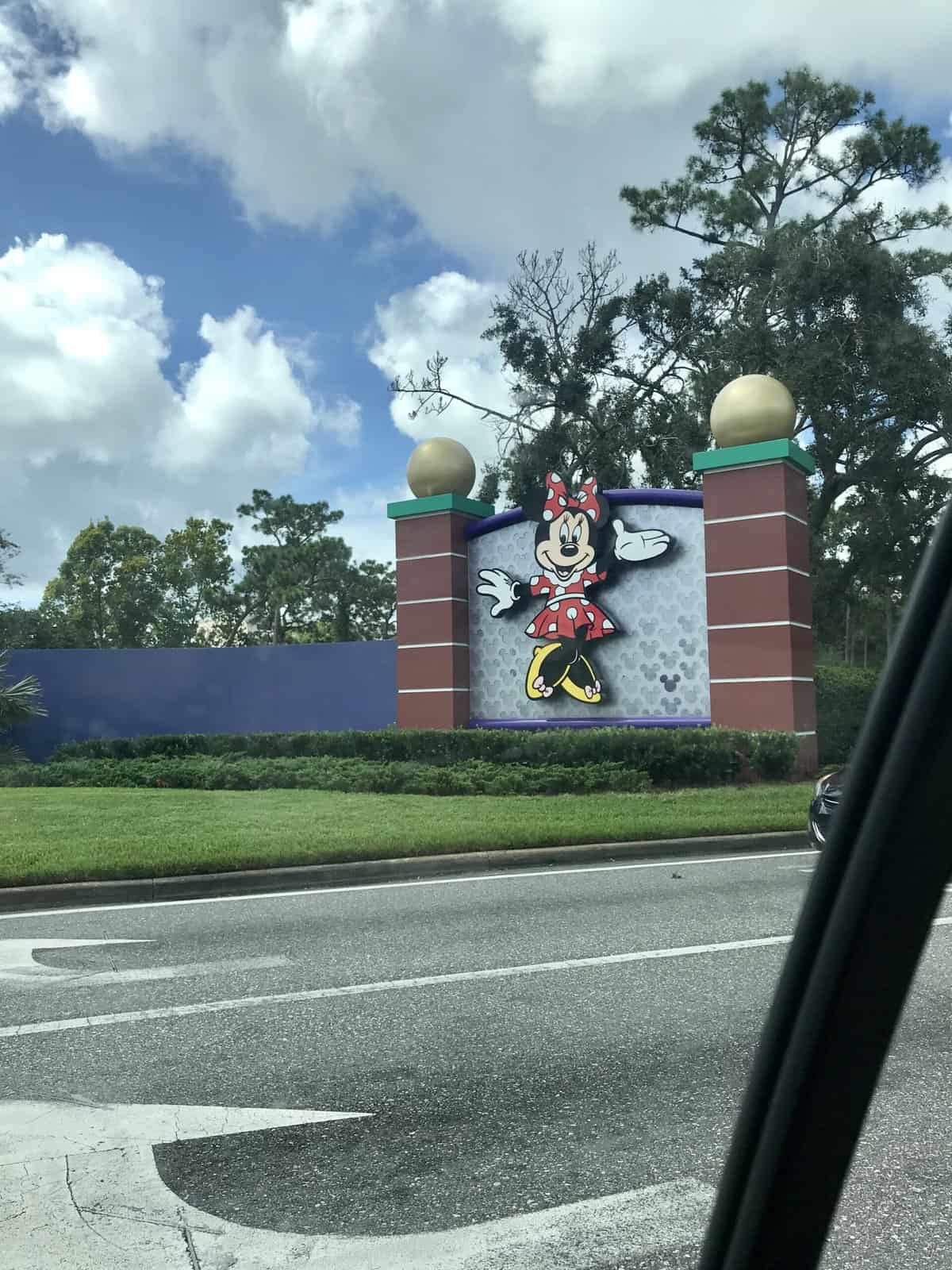 minnie mouse sign at corner of hotel plaza blvd. and SR 535