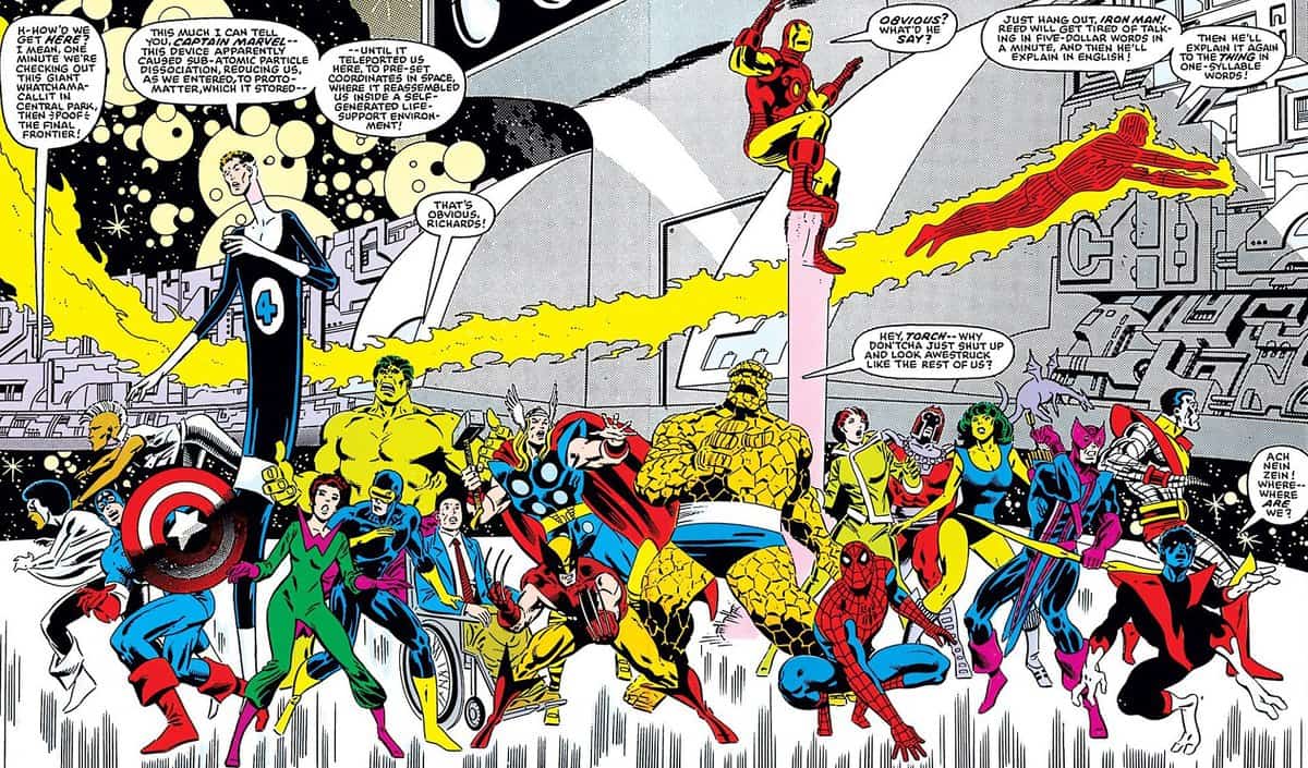 Secret Wars as shown in its first run at Marvel Comics