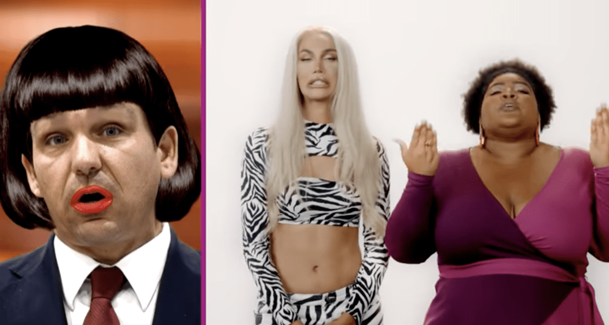 Governor Ron DeSantis Gets Drag Makeover On The Daily Show Inside 