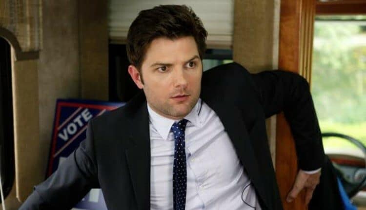 Adam Scott in Parks and Recreation as Ben Wyatt