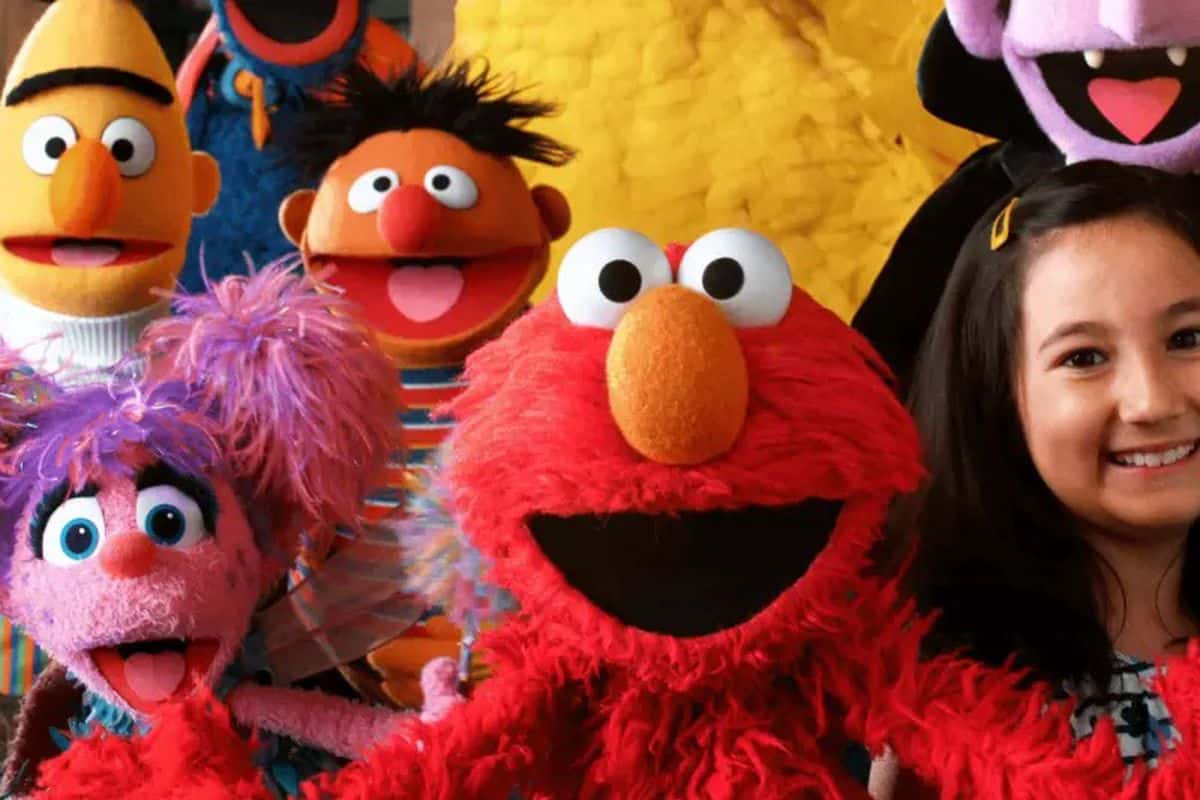 Elmo with all his friends