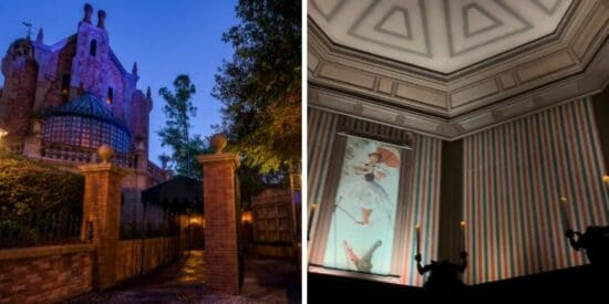haunted mansion (left) stretching room (right)