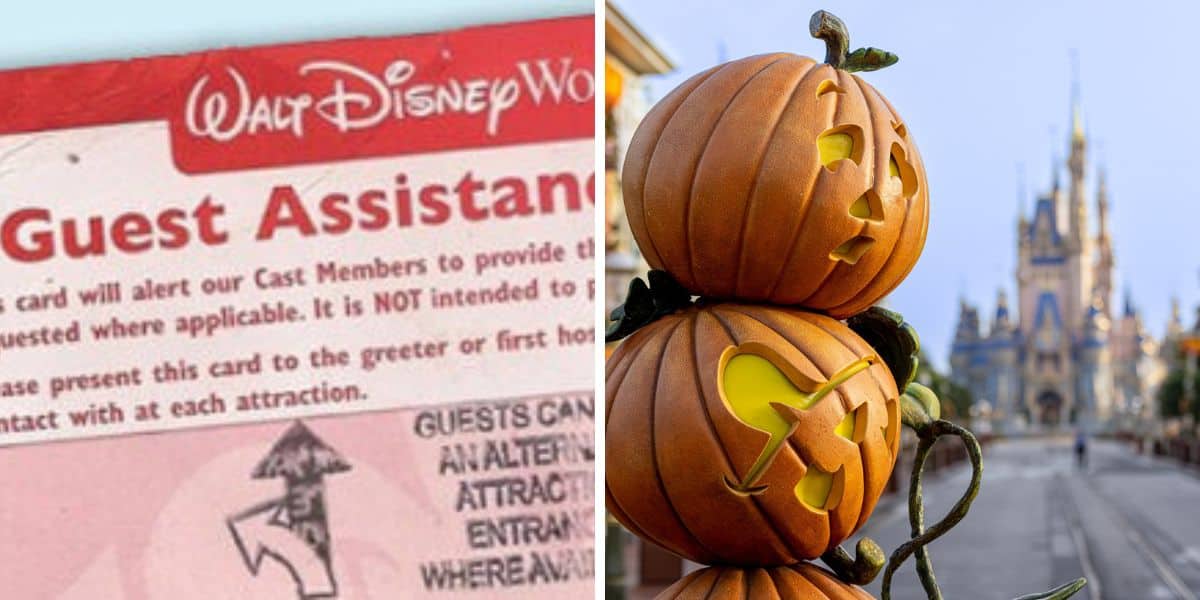 disability access (left) halloween at disney (right)