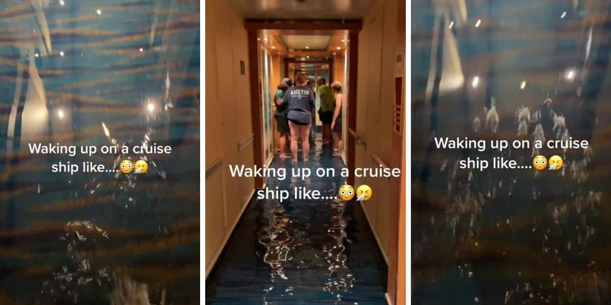 cruise ship floods