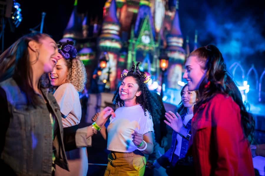 disney world castle after hours