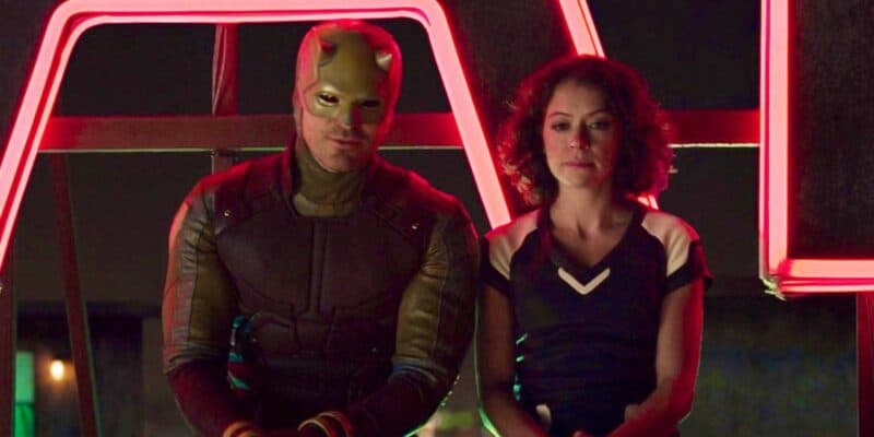 Daredevil (L) and Jennifer Walters (R)