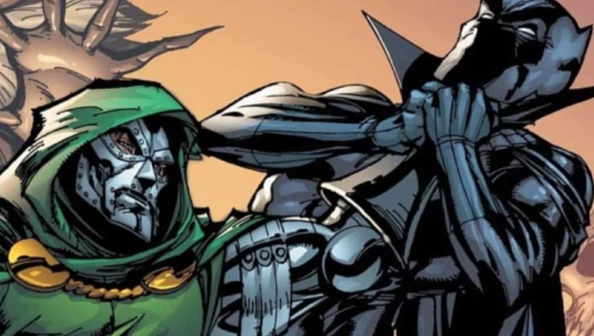 Dr. Doom choking T'Challa