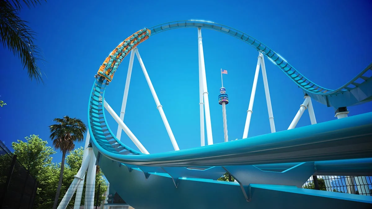 SeaWorld Pipeline surf coaster