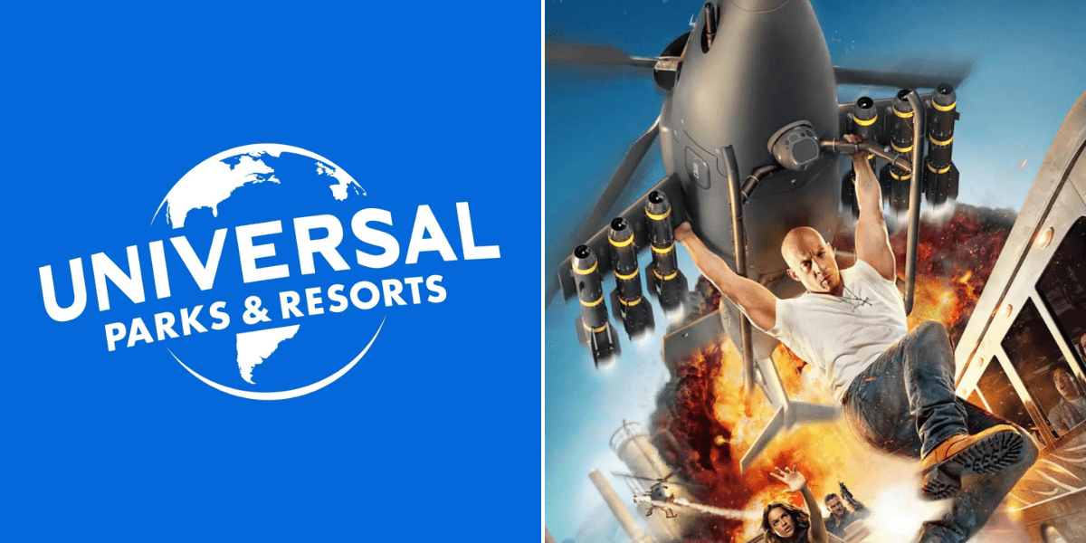 Universal Orlando Resort logo and Fast And Furious - Supercharged poster