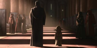 Qui-Gon Jinn (Liam Neeson) and Yaddle (Bryce Dallas Howard) in 'Tales of the Jedi'