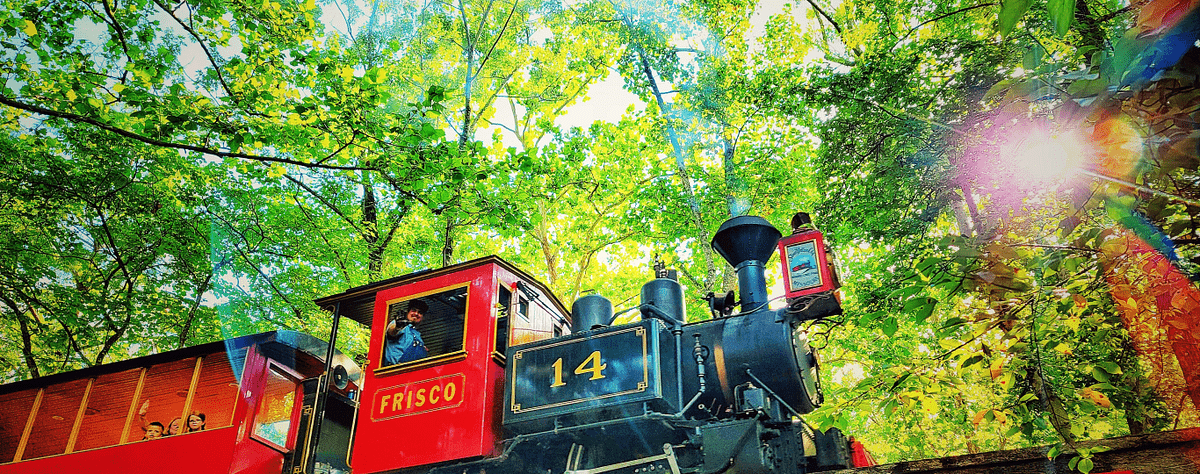 silver dollar city theme park train