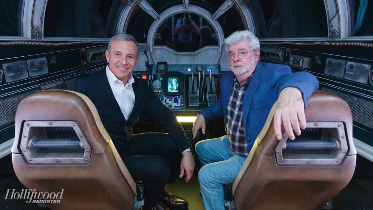 George Lucas with Bob Iger