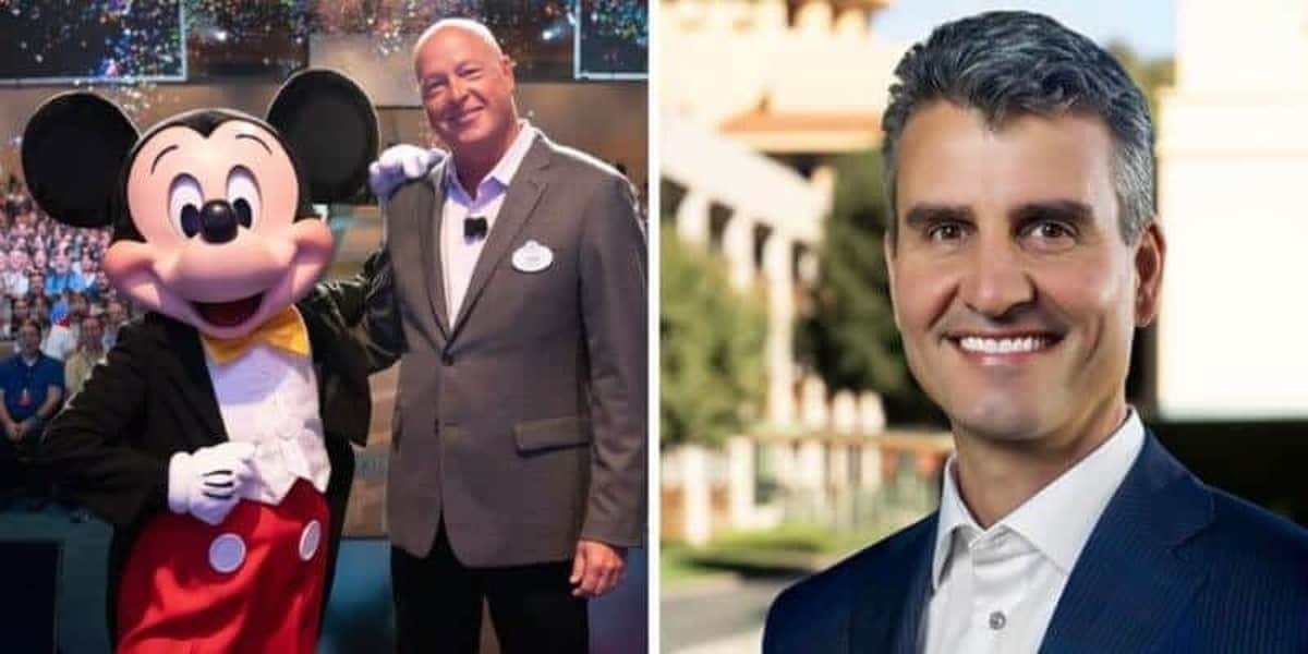 Chapek, D'Amaro, and Mickey