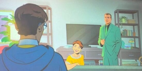 Peter Parker meeting Norman Osborn