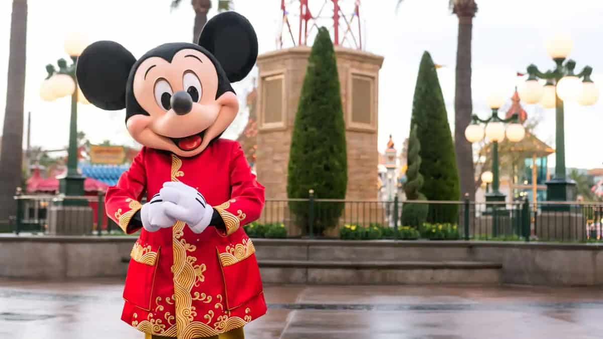 Mickey Mouse at Lunar New Year Celebration at California Adventure
