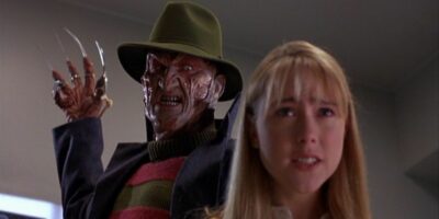 Freddy Krueger about to kill Julie in 'Wes Craven's New Nightmare'