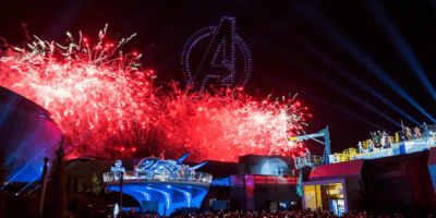 Avengers campus opening at Disneyland Paris featuring a new nighttime spectacular