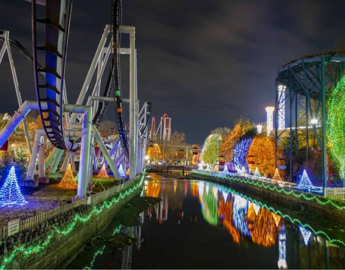 Hersheypark’s Christmas Candylane at this 119-year-old theme park.