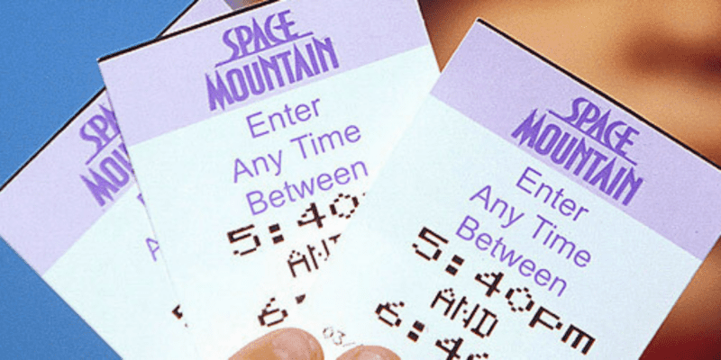 space mountain fastpass tickets