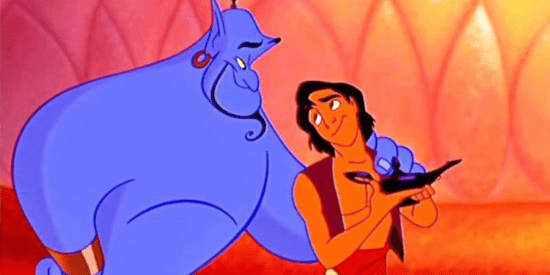 Disney Friends Genie and Aladdin