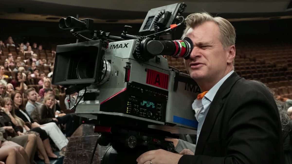 Christopher Nolan filming