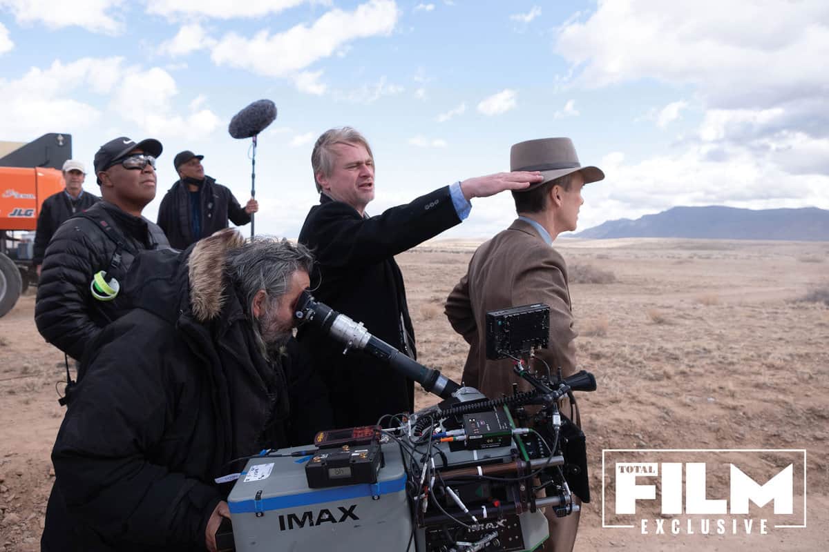 Cast of Oppenheimer filming