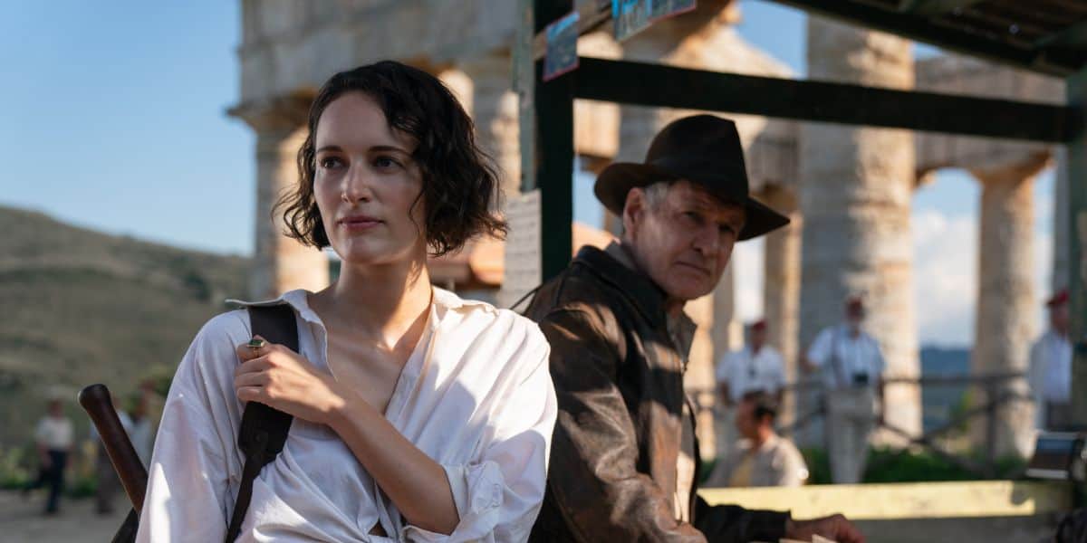 Phoebe Waller-Bridge as Helena and Harrison Ford as Indiana Jones in 'Indiana Jones and the Dial of Destiny' (2023). Credit: Lucasfilm