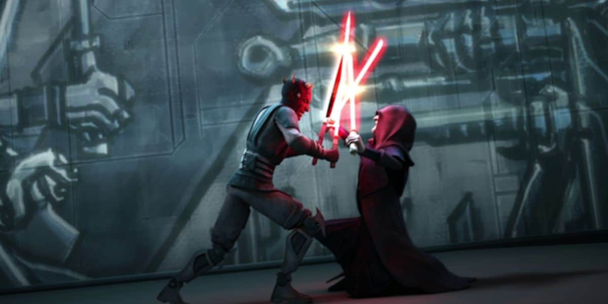 Maul and Savage Opress vs Darth Sidious in Star Wars The Clone Wars