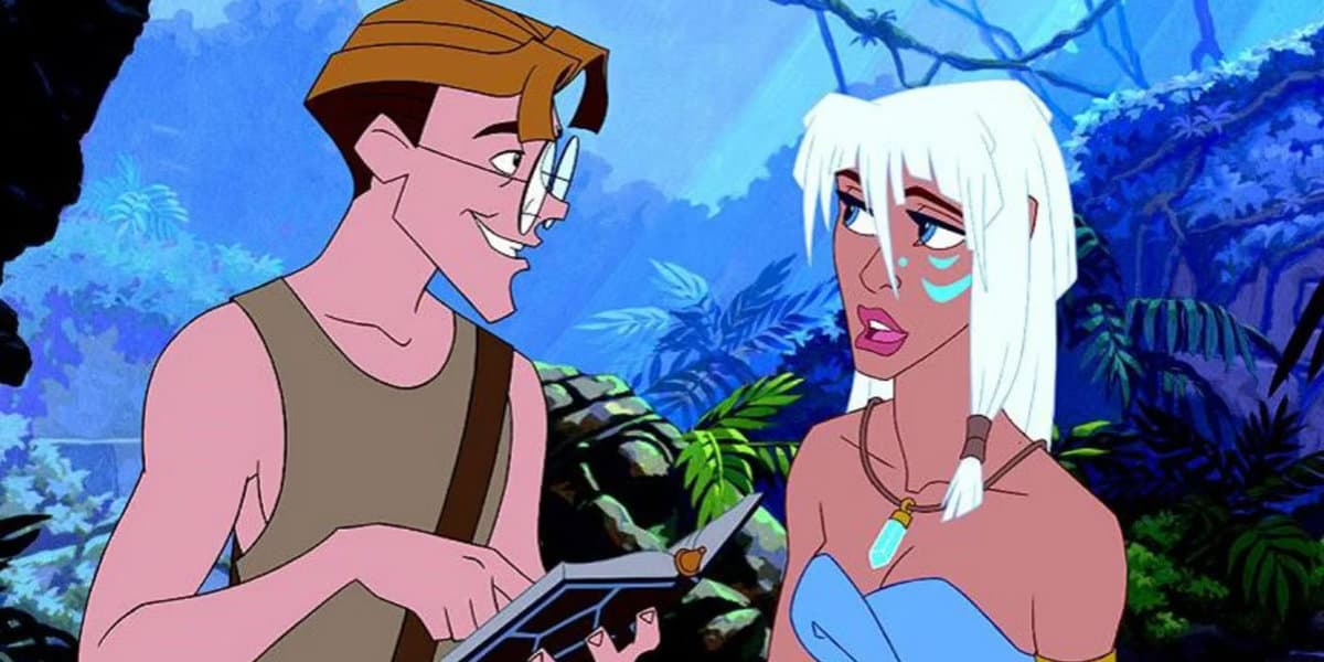 Atlantis The Lost Empire Milo Thatch (left) Princess Kida (right)