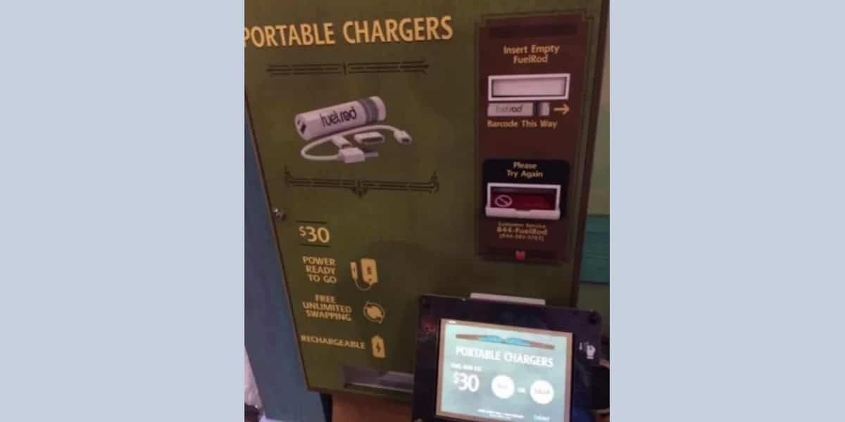 portable charger stations at disney park