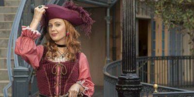 Pirate Redd face character at Disneyland Resort