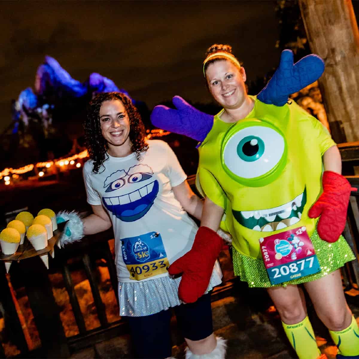 runners dressed for pixar 10K