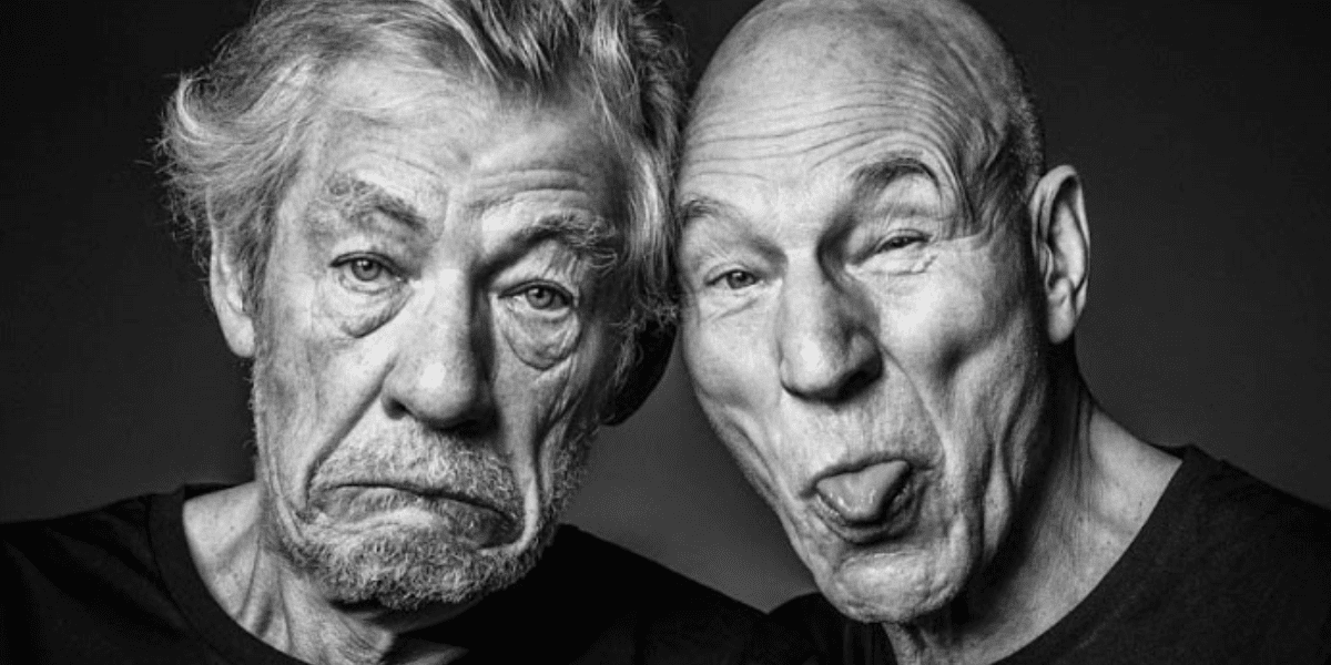 Sir Patrick Stewart and Ian Mckellen
