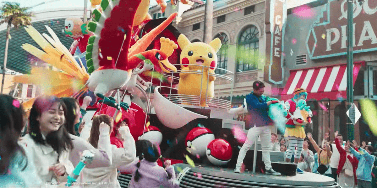 Pokemon float in Universal Studios Japan parade