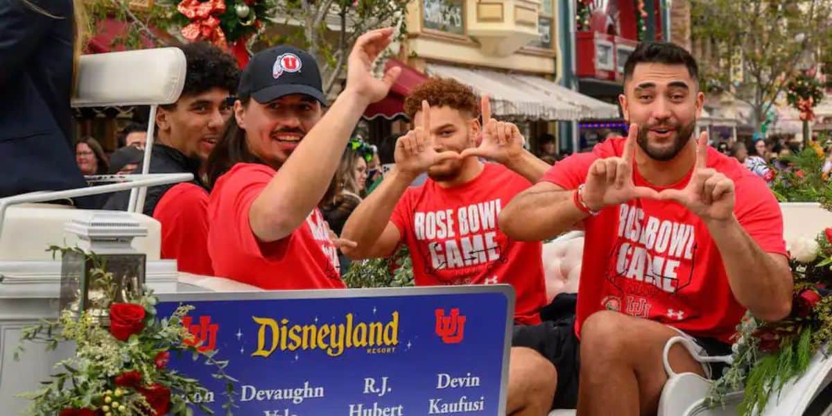 utes in disneyland cavalcade