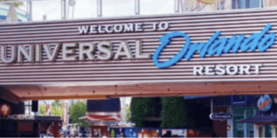 Universal Orlando Resort sign at Universal CityWalk