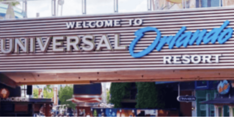 Universal Orlando Resort sign at Universal CityWalk