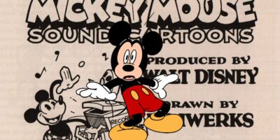 Mickey in front of title card