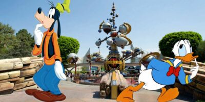 Donald and Goofy in Tomorrowland