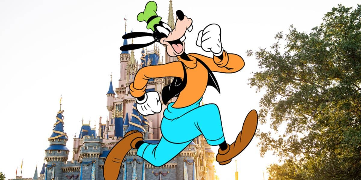 Goofy Running over castle