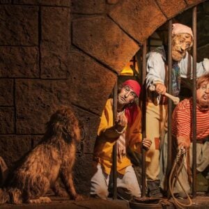 Pirates in jail on the Pirates of the Caribbean ride at Disney World