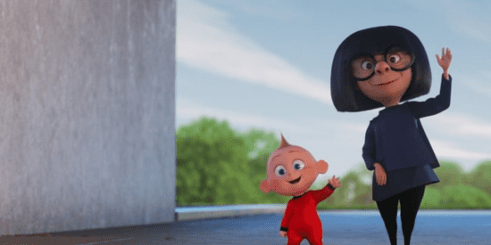 Edna and Jack Jack Pixar