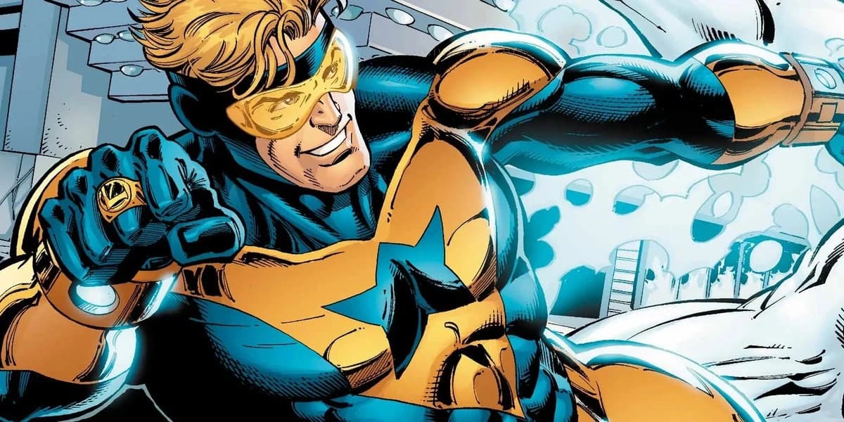 Booster Gold using his technology