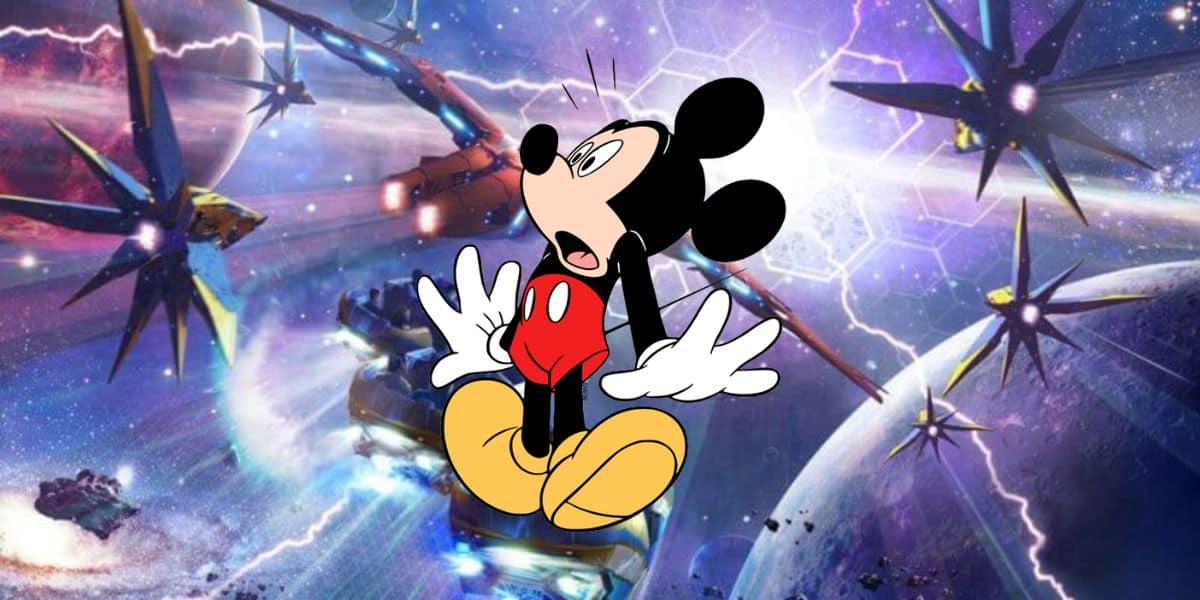 Mickey lost in a galaxy