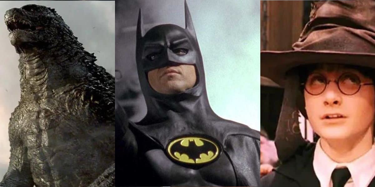Godzilla, Batman, and Harry Potter