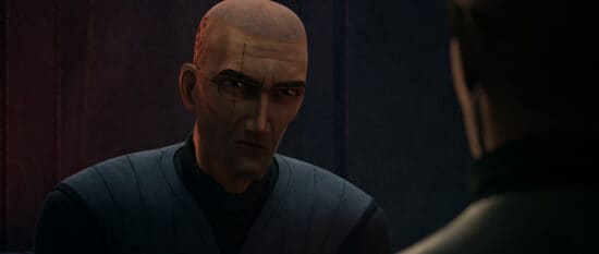 Crosshair in a scene from "STAR WARS: THE BAD BATCH", season 2 exclusively on Disney+. © 2023 Lucasfilm Ltd. & ™. All Rights Reserved.